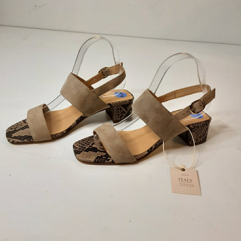Avellini block heel sandals size 7.5